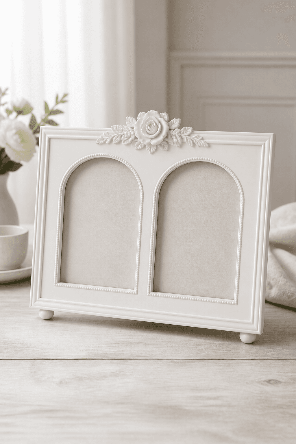 Couple photo frame with two openings