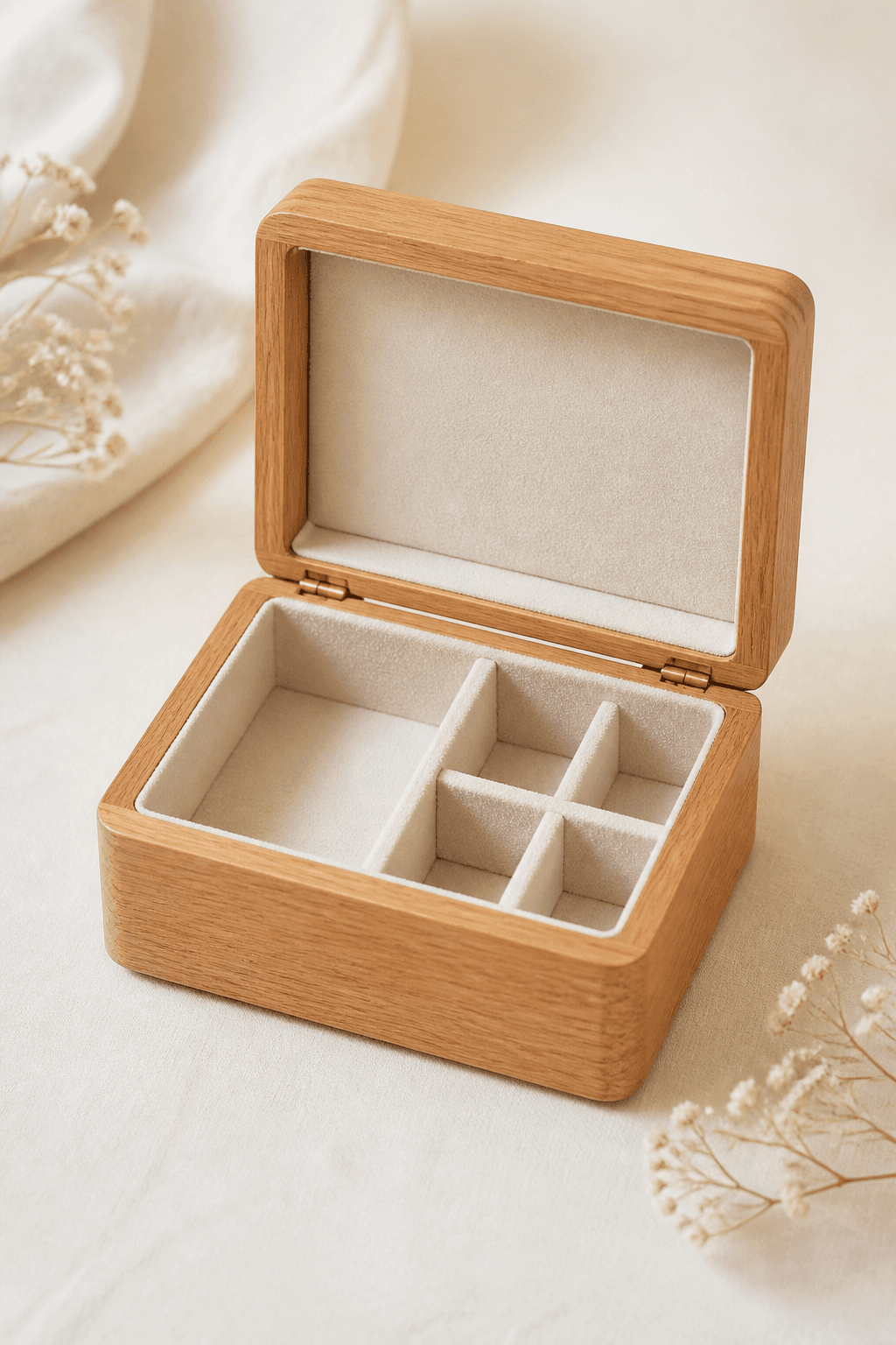 Wooden keepsake box ready for engraving